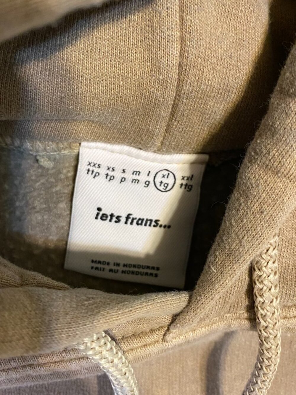Iets Frans Tan Hoodie Women's Size XL - Picture 4 of 6